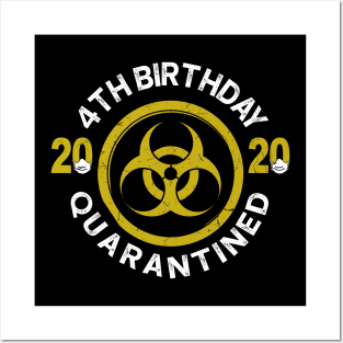 4Th Birthday 2020 Quarantined Graduation Posters and Art